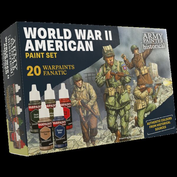 The Army Painter: Warpaints Fanatic Historical - WWII American Paint Set